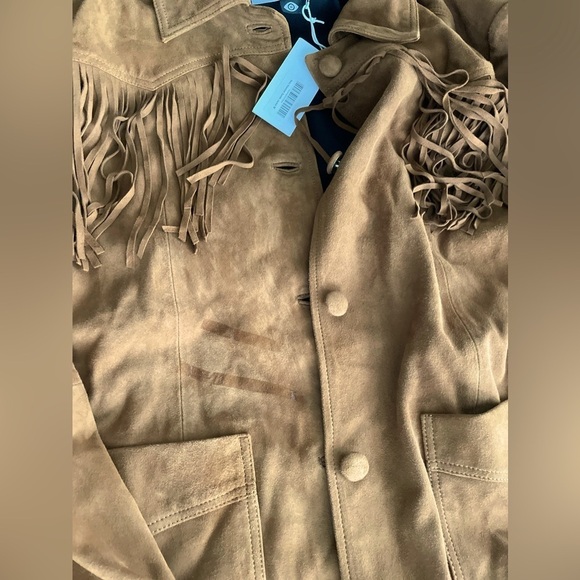 CURRENT SEASON Reformation X Veda Houston suede jacket NWT - Picture 5 of 8